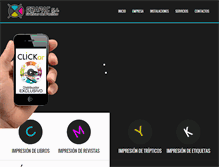 Tablet Screenshot of graficasdelpacifico.com